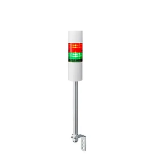 Patlite LR6 Series Coloured Buzzer Signal Tower, 2 Lights, 24 V dc, Pole Mount - LR6-202LJBW-RG product image