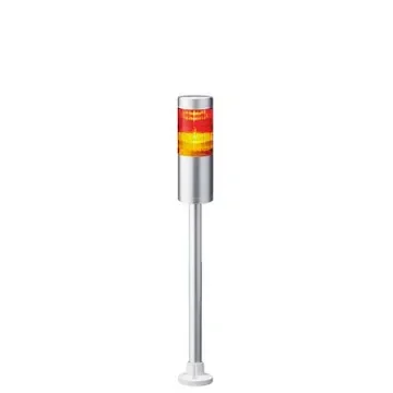 Patlite LR6 Series Coloured Signal Tower, 2 Lights, 24 V dc, Pole Mount - LR6-202PJNU-RY product image