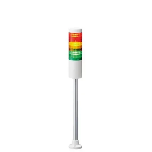 Patlite LR6 Series Coloured Signal Tower, 3 Lights, 24 V dc, Pole Mount - LR6-302PJNW-RYG product image