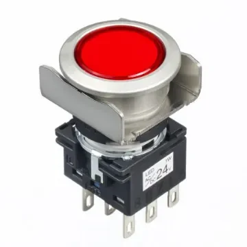 Idec Red Round Push Button Switch - LB6ML-A1T64R product image