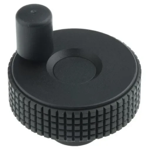 Elesa Black Technopolymer Hand Wheel, 50mm diameter - 34498-C9 product image