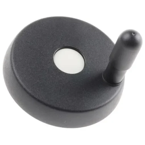 Elesa Black Technopolymer Hand Wheel, 83mm diameter - 72651 product image