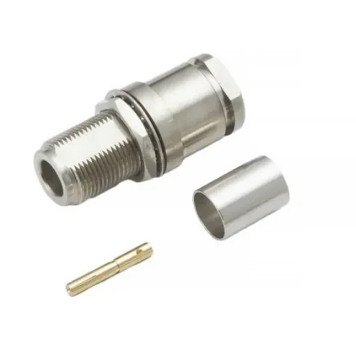 RS PRO, Plug Cable Mount N Connector, 50O, Solder Termination, Straight Body - 1706980 product image