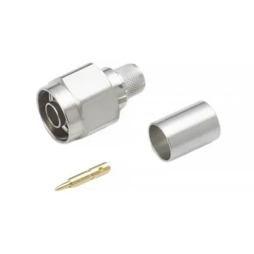 RS PRO, Plug Cable Mount N Connector, 50O, Solder Termination, Straight Body - 1706982 product image