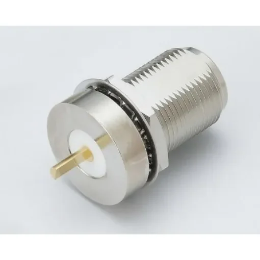 RS PRO Female, Male Bulkhead N Connector, 50O, Solder Termination, Straight Body - 1706988 product image