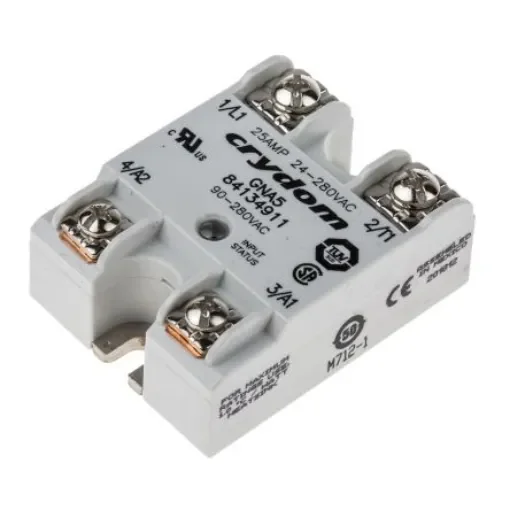 Sensata Crydom GNA5 Series Solid State Relay, 25 A rms Load, Panel Mount, 280 V ac Load, 280 V ac Control - 84134911 product image