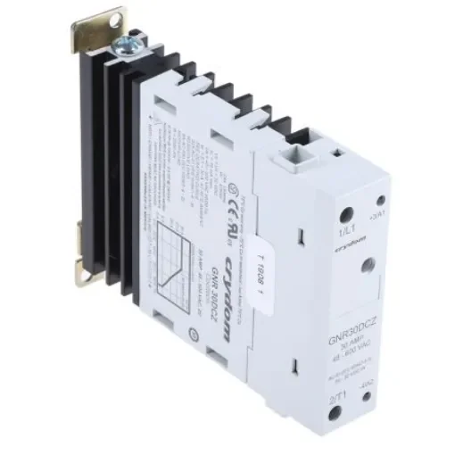 Sensata Crydom GNR 22.5 Series Solid State Relay, 30 A rms Load, DIN Rail Mount, 600 V ac Load, 32 V dc Control - GNR30DCZ product image