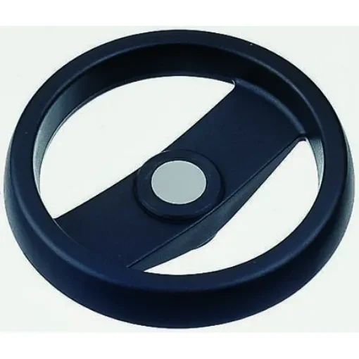 Elesa Black Technopolymer Hand Wheel, 124mm diameter - 78611 product image