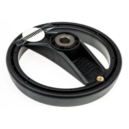 Elesa Black Technopolymer Hand Wheel, 160mm diameter - 78721 product image