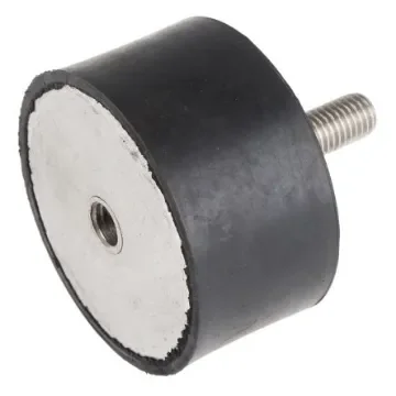 RS PRO M12 Anti Vibration Mount, Male to Female Bobbin with 447.04kg Compression Load - 1712612 product image