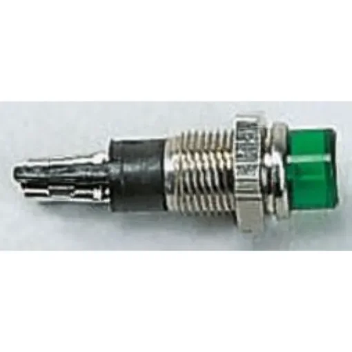 Sloan Green Indicator, 110V ac, 6.2mm Mounting Hole Size, Solder Tab Termination - 114 S0011G2FL2P0 product image