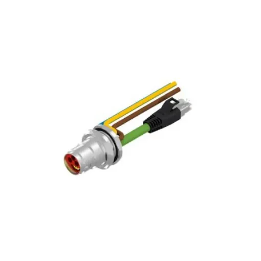 CONEC Connector, 7 Contacts, Panel Mount, B17 Connector, Socket, Male and Female Contacts, IP65, IP67, 57-22 Series - 57-22004 product image
