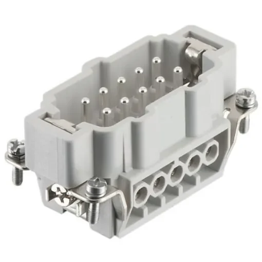 RS PRO Heavy Duty Power Connector Insert, 16A, Male, 10 Contacts - 1715729 product image