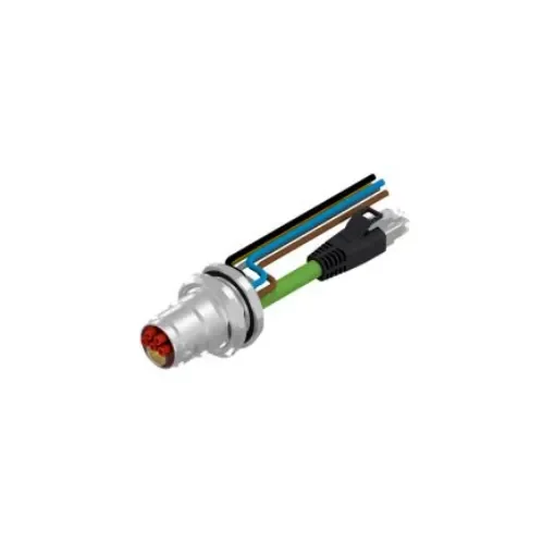 CONEC Connector, 9 Contacts, Panel Mount, B17 Connector, Socket, Male and Female Contacts, IP67, 57-22 Series - 57-22008 product image