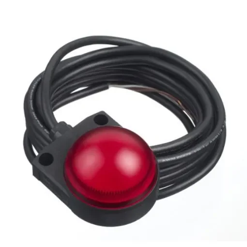 Idec Red Panel Mount Indicator, 24 V ac/dc, 24V dc, IP67 - LH1D-D2HQ4C30R product image