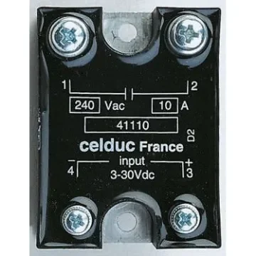 Celduc SC8 Series Solid State Relay, 12 A Load, Panel Mount, 280 V rms Load, 240 V ac Control - SC841910 product image