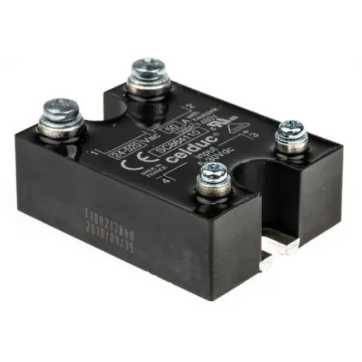 Celduc SC8 Series Solid State Relay, 50 A Load, Panel Mount, 520 V rms Load, 30 V dc Control - SC864110 product image