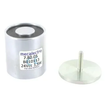 Mecalectro Holding Magnet, 120N Holding Force 24V dc - 7.80.05 product image