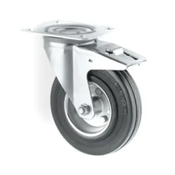Tente Braked Swivel Castor Wheel, 135kg Capacity, 160mm Wheel - 3377DVR160P63 product image