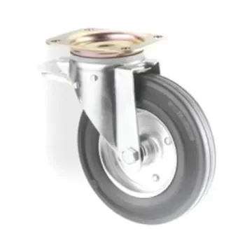 Tente Braked Swivel Castor Wheel, 205kg Capacity, 200mm Wheel - 3472DVR200P63 product image