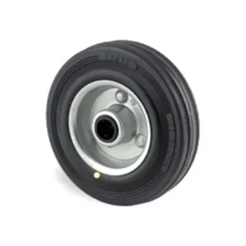 Tente Black Rubber Roller Bearing Trolley Wheel, 100kg - DYR125x37-Ø12 product image
