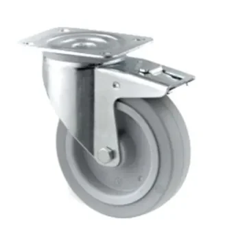 Tente Braked Swivel Castor Wheel, 400kg Capacity, 200mm Wheel - 3477UFR200P63 product image