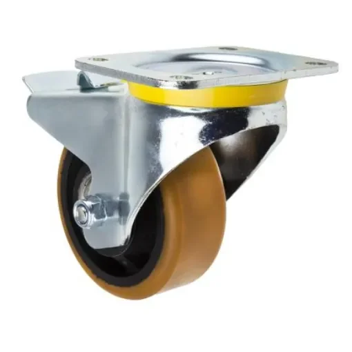 Tente Braked Swivel Castor Wheel, 660kg Capacity, 125mm Wheel - 4687FTP125P63 product image