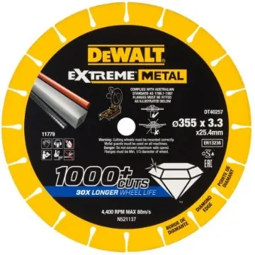 DeWALT DT402 Diamond Cutting Disc, 355mm, 1 in pack - DT40257-QZ product image