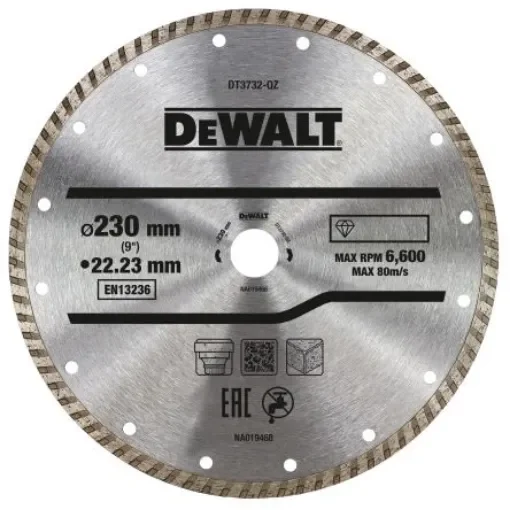 DeWALT DT3732-QZ Diamond Cutting Wheel, 230mm Diameter product image