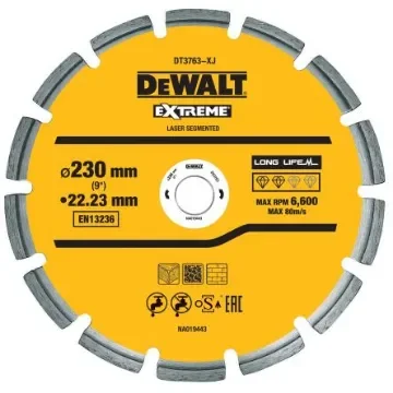 DeWALT DT37 Diamond Cutting Disc, 230mm, 1 in pack - DT3763-XJ product image