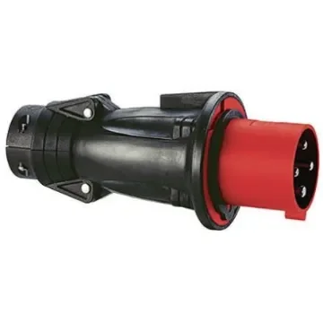 Legrand, HYPRA IP44 Red Cable Mount 3P + E Industrial Power Plug, Rated At 16A, 415 V - 0 522 53 product image