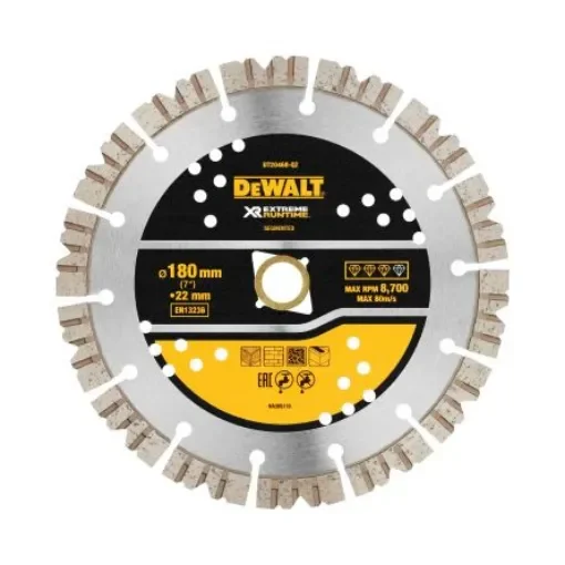DeWALT DT204 Diamond Cutting Disc, 180mm, 1 in pack - DT20468-QZ product image