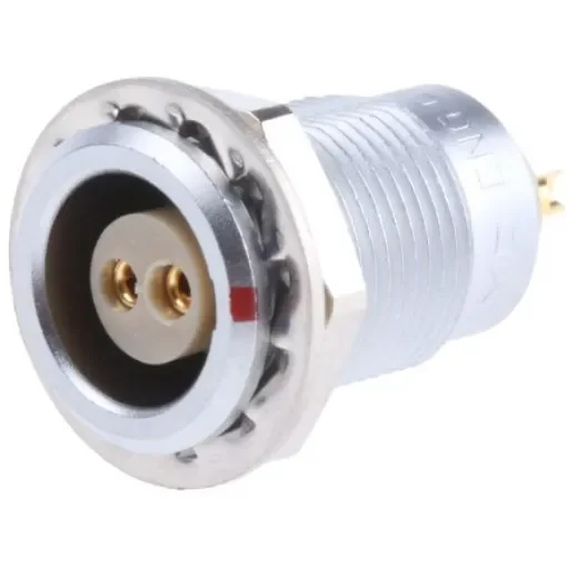 LEMO Circular Connector, 2 Contacts, Panel Mount, Socket, Female, IP50, 0B Series - ENG.0B.302.CLL product image