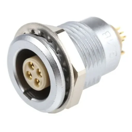 LEMO Circular Connector, 4 Contacts, Panel Mount, Socket, Female, IP50, 1B Series - ENG.1B.304.CLL product image