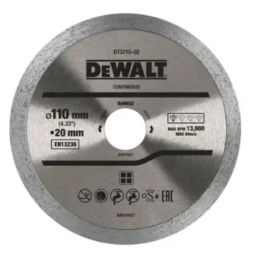 DeWALT DT3715-QZ Diamond Cutting Wheel, 110mm Diameter product image