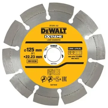 DeWALT DT37 Diamond Cutting Disc, 125mm, 1 in pack - DT3741-XJ product image