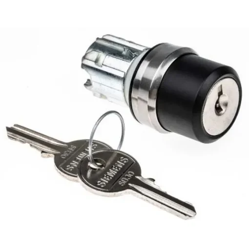 Siemens SIRIUS ACT 3SU10 3-position Key Switch Head, Momentary, 22mm Cutout - 3SU1050-4BM01-0AA0 product image