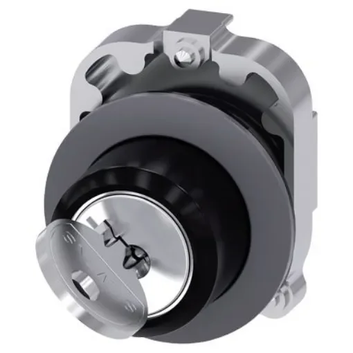 Siemens SIRIUS ACT 3SU10 2-position Key Switch Head, Momentary, 30mm Cutout - 3SU1060-4LC01-0AA0 product image