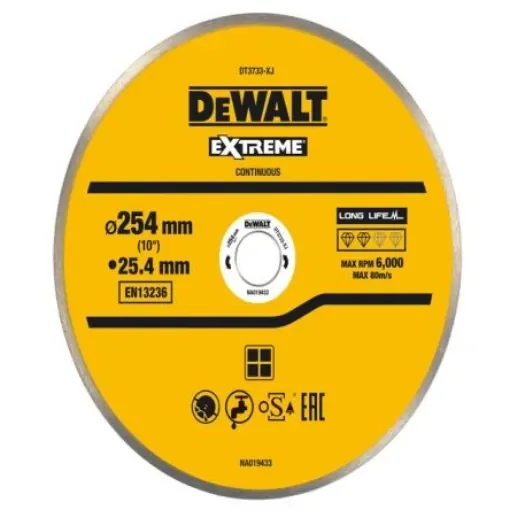 DeWALT DT3733-XJ Diamond Cutting Wheel, 254mm Diameter product image