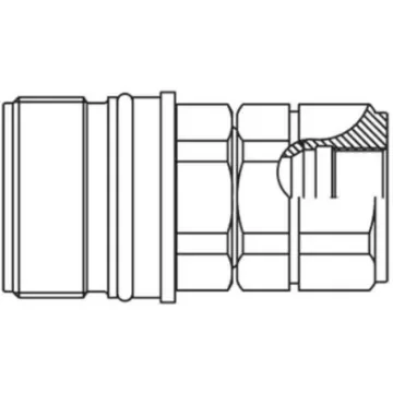 Parker Steel Female Hydraulic Quick Connect Coupling, BSP 3/8 Female - QHPA53-G4X3-C product image