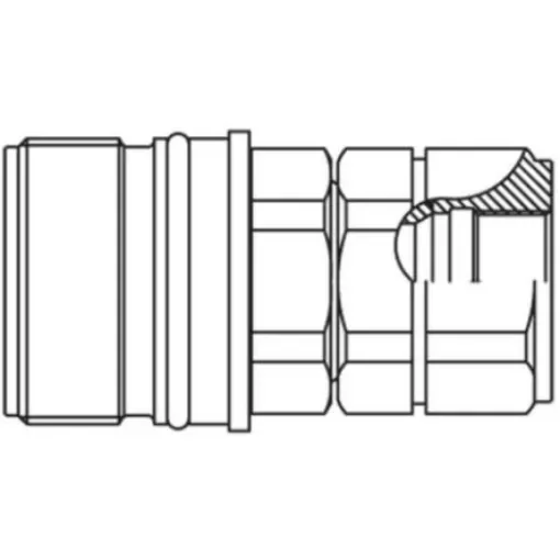 Parker Steel Female Hydraulic Quick Connect Coupling, BSP 3/8 Female - QHPA53-G4X3-C product image
