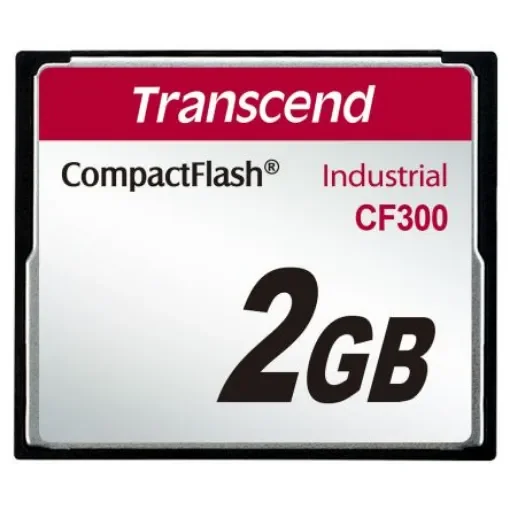 Transcend CF300 CompactFlash Industrial 2 GB SLC Compact Flash Card - TS2GCF300 product image