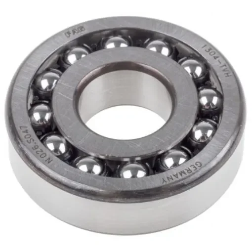 FAG 1304-TVH Self Aligning Ball Bearing- Open Type 20mm I.D, 52mm O.D product image