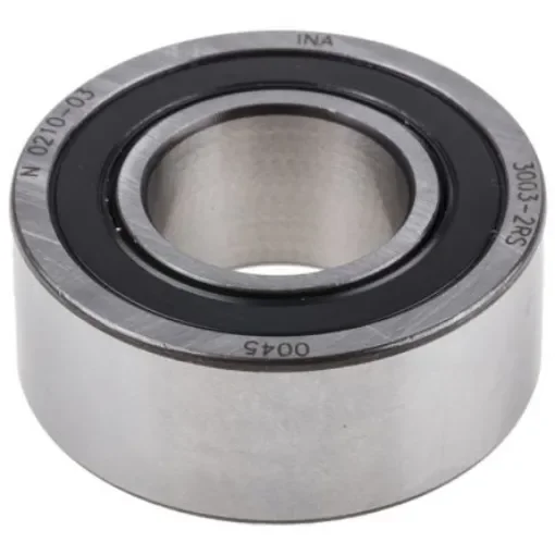 INA 3003-2RS Double Row Angular Contact Ball Bearing- Both Sides Sealed 17mm I.D, 35mm O.D product image