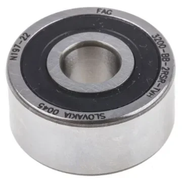 FAG 3200-BB-2RSR-TVH Double Row Angular Contact Ball Bearing- Both Sides Sealed 10mm I.D, 30mm O.D product image