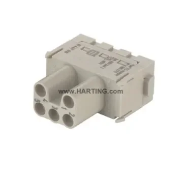 HARTING Heavy Duty Power Connector Module, 16A, Female, Han-Modular Series, 5 Contacts - 09140052717 product image