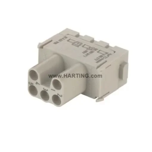 HARTING Heavy Duty Power Connector Module, 16A, Female, Han-Modular Series, 5 Contacts - 09140052717 product image