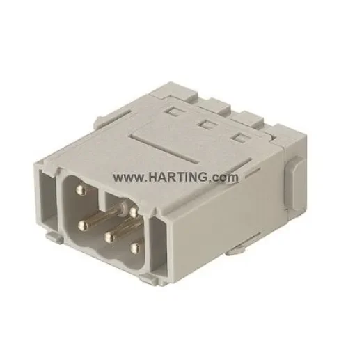 HARTING Heavy Duty Power Connector Module, 16A, Male, Han-Modular Series, 5 Contacts - 09140052617 product image