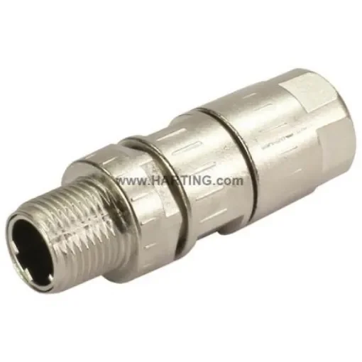 HARTING Circular Connector, 4 Contacts, Cable Mount, M12 Connector, Plug, Male, IP65, IP67 - 21038811405 product image