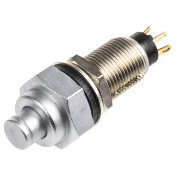 EOZ Push Button Switch, Momentary, Panel Mount, 10mm Cutout, SPST, 12 - 220V ac, IP67 - 17.17252.22 product image